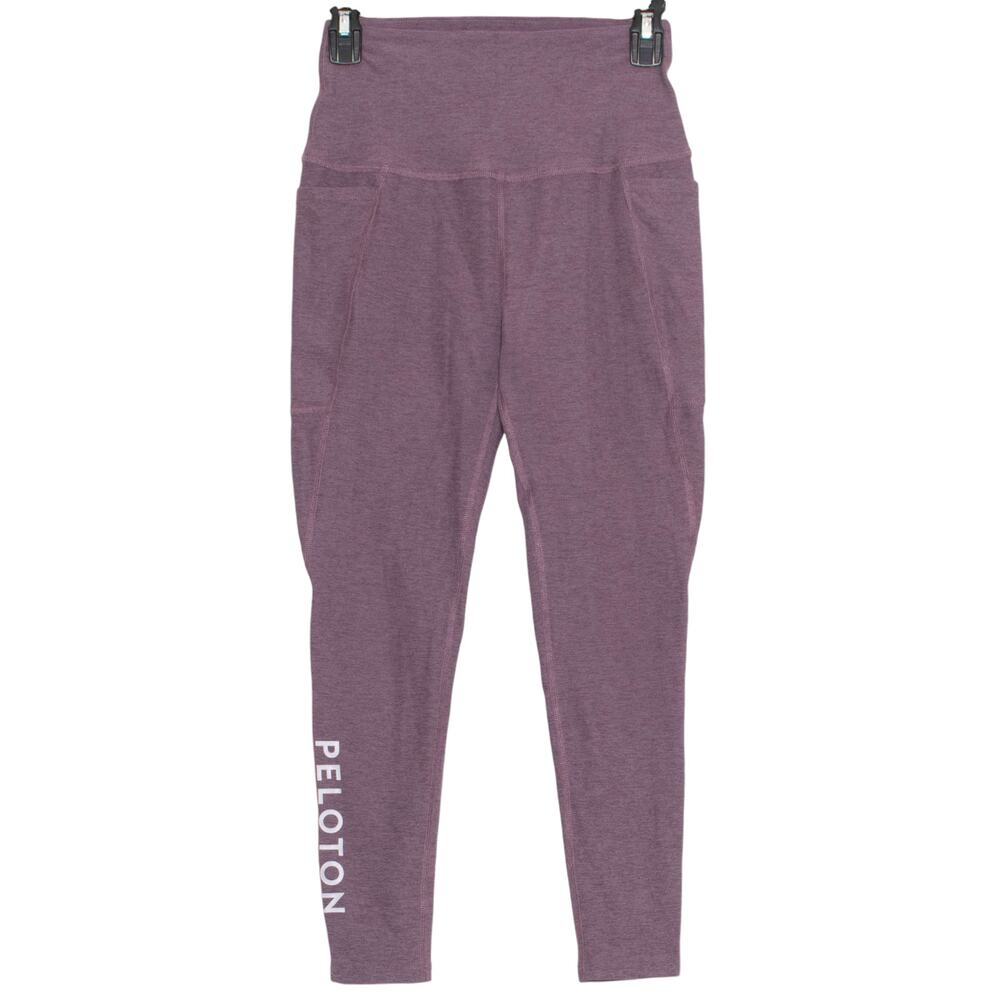 Beyond Yoga Peloton Womens Leggings High Rise Pockets Athletic Purple Size XXS